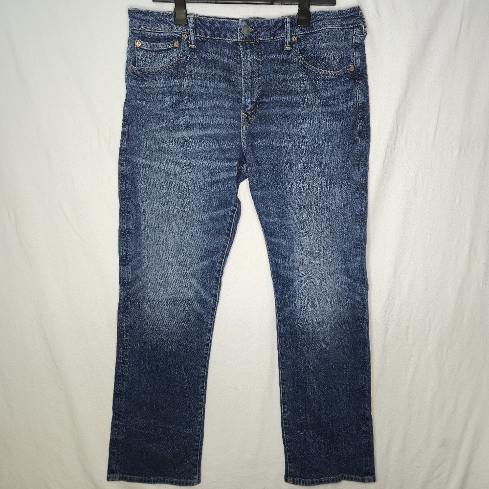 American Eagle Ladies Boot Cut Denim Blue Flex Jeans Size 38 X 34